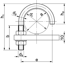 U-Bolt DIN 3570 Form B U-Bolt DIN 3570 Form B