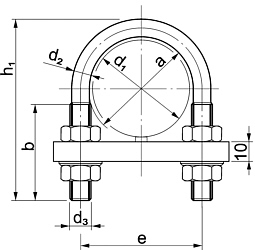 Rundstahlbügel DIN 3570 Form A